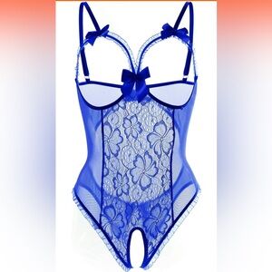 Blue Sexy Teddy Lingerie